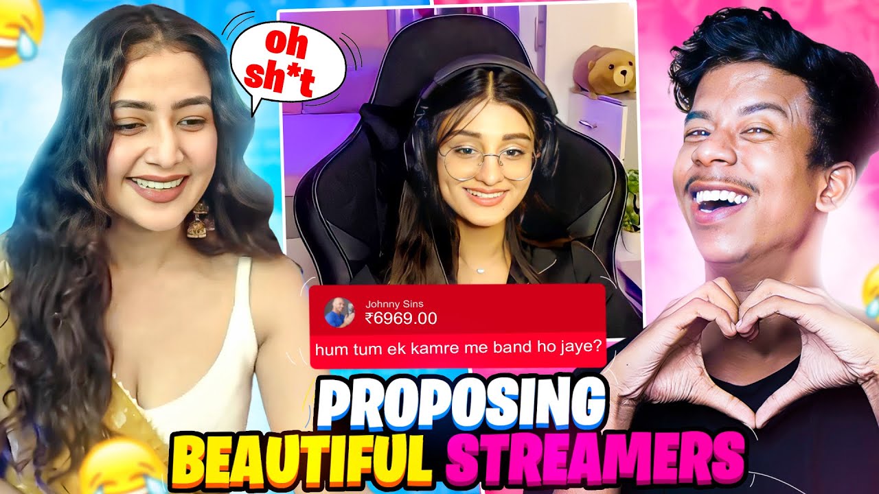 PROPOSING BEAUTIFUL STREAMERS LIVE 😍 | @RAMESH MAITY