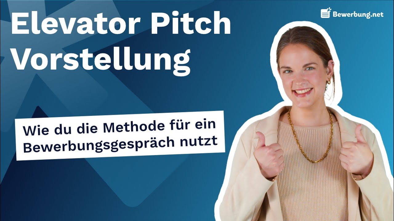 Elevator Pitch - Beispiel und Aufbau