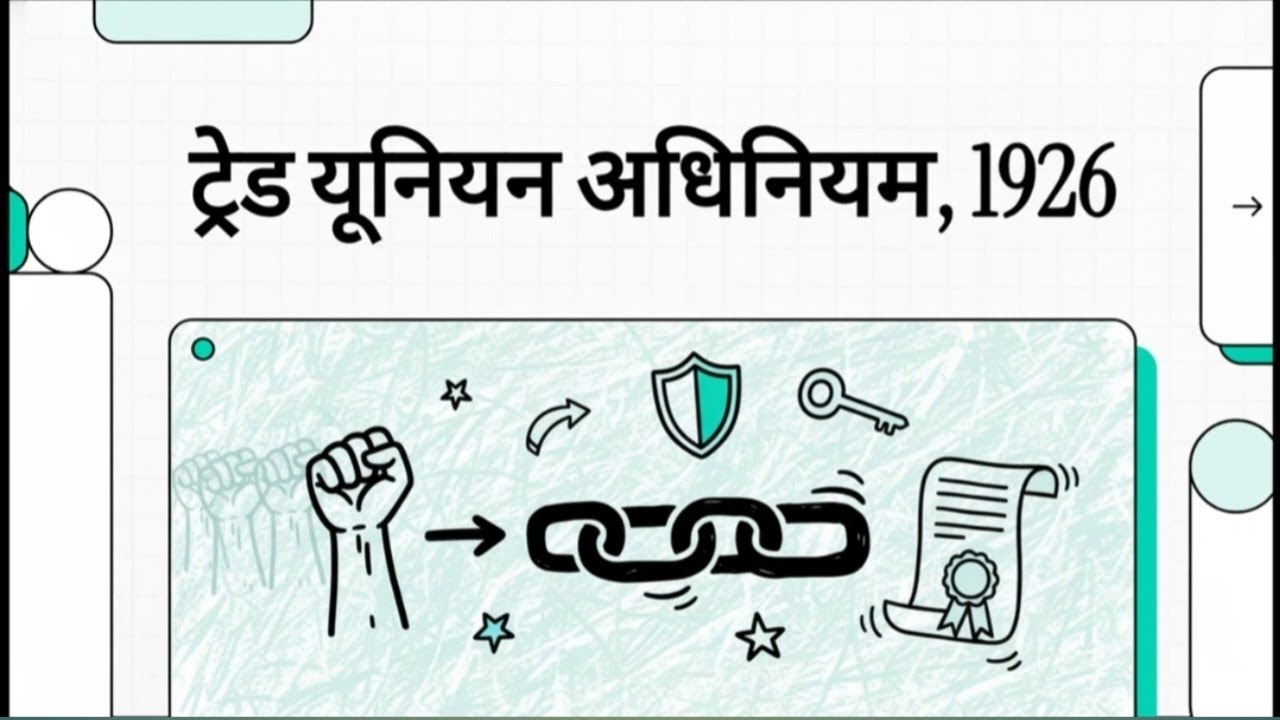 ट्रेड यूनियन अधिनियम 1926 | Trade unions act 1926 in hindi | ias hindi notes | upsc epfo classes |