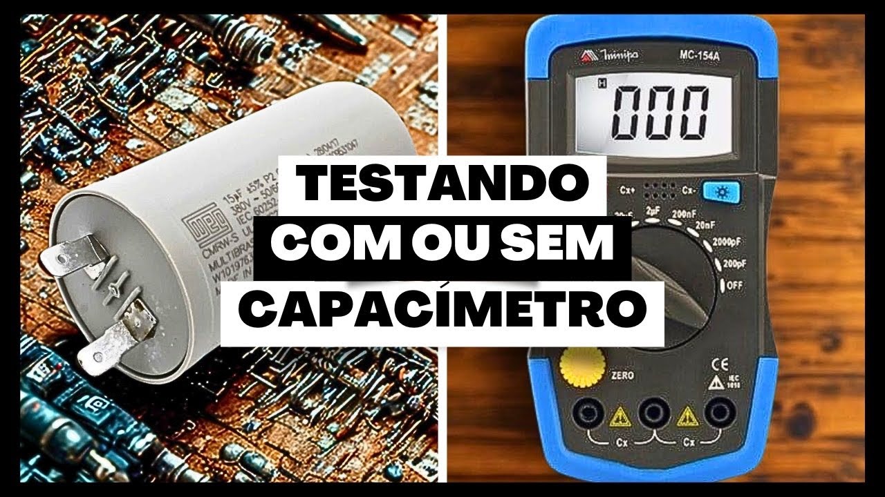 COMO TESTAR O CAPACITOR DE MÁQUINA DE LAVAR, TANQUINHO E CENTRÍFUGA! (MESMO SEM CAPACÍMETRO)