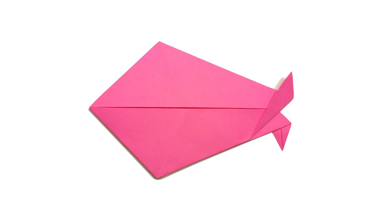 How To Make A Simple Origami Fish (Traditional Model)