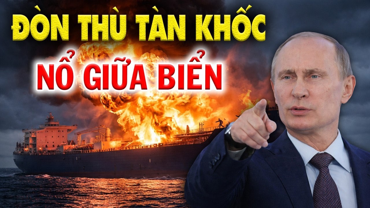 Tin Nóng Thế Giới 17/3: Tàu khí đốt Nga bốc cháy giữa biển, Kiev vượt lằn ranh đỏ!