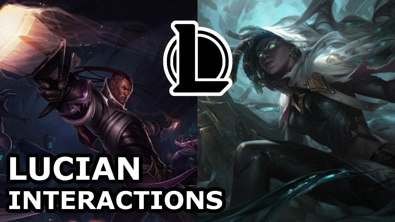 Lucian Interactions with Other Champions | LUCIAN AND SENNA, COUPLE | League of Legends Quotes