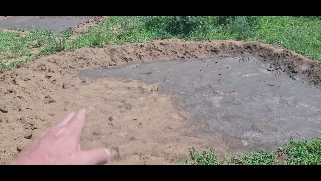 Half moon berm in township. Starting a revolution. 