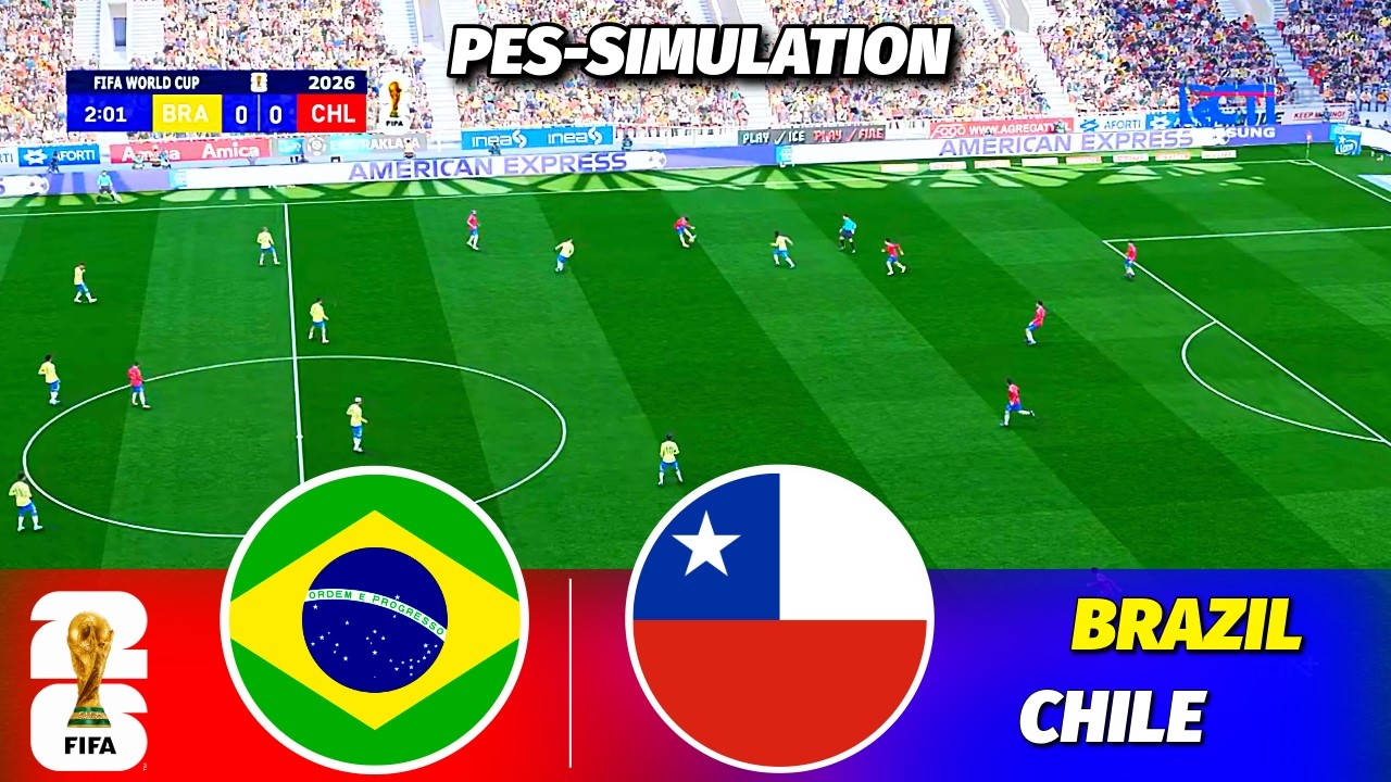 Brazil vs Chile | FIFA World Cup 2026 Final | PES 21 Simulation Gameplay