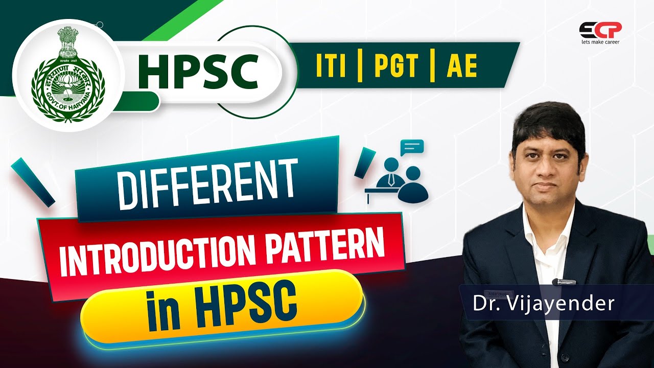 Introduction pattern is different in HPSC Interviews | AE, ITI Principal, PGT