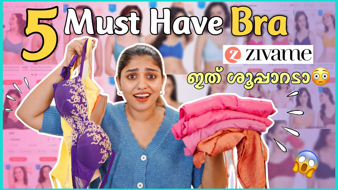 ഇത് ശൂപ്പറാടാ..😳 5 Must Have Bra| Zivame Haul | Grand lingerie festival + upto 75%off | sleepwear