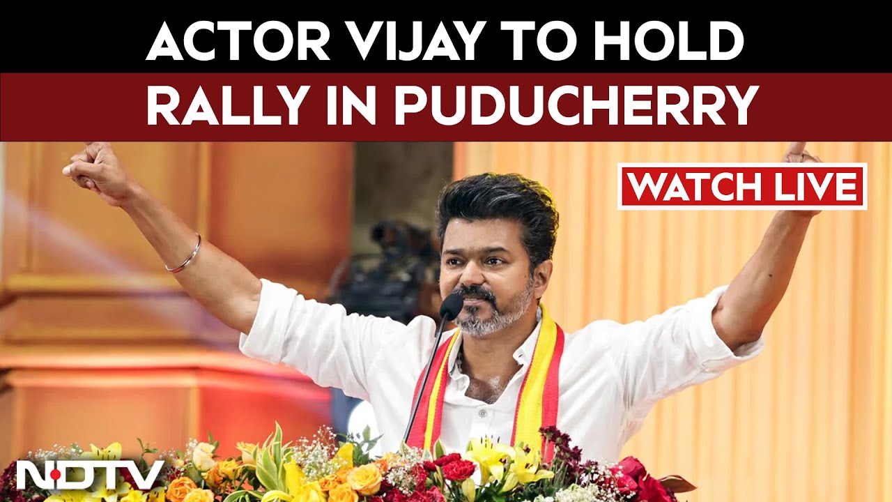 Vijay Rally LIVE | TVK's Vijay To Hold Rally In Puducherry | Vijay's 1st Rally Post Karur Stampede