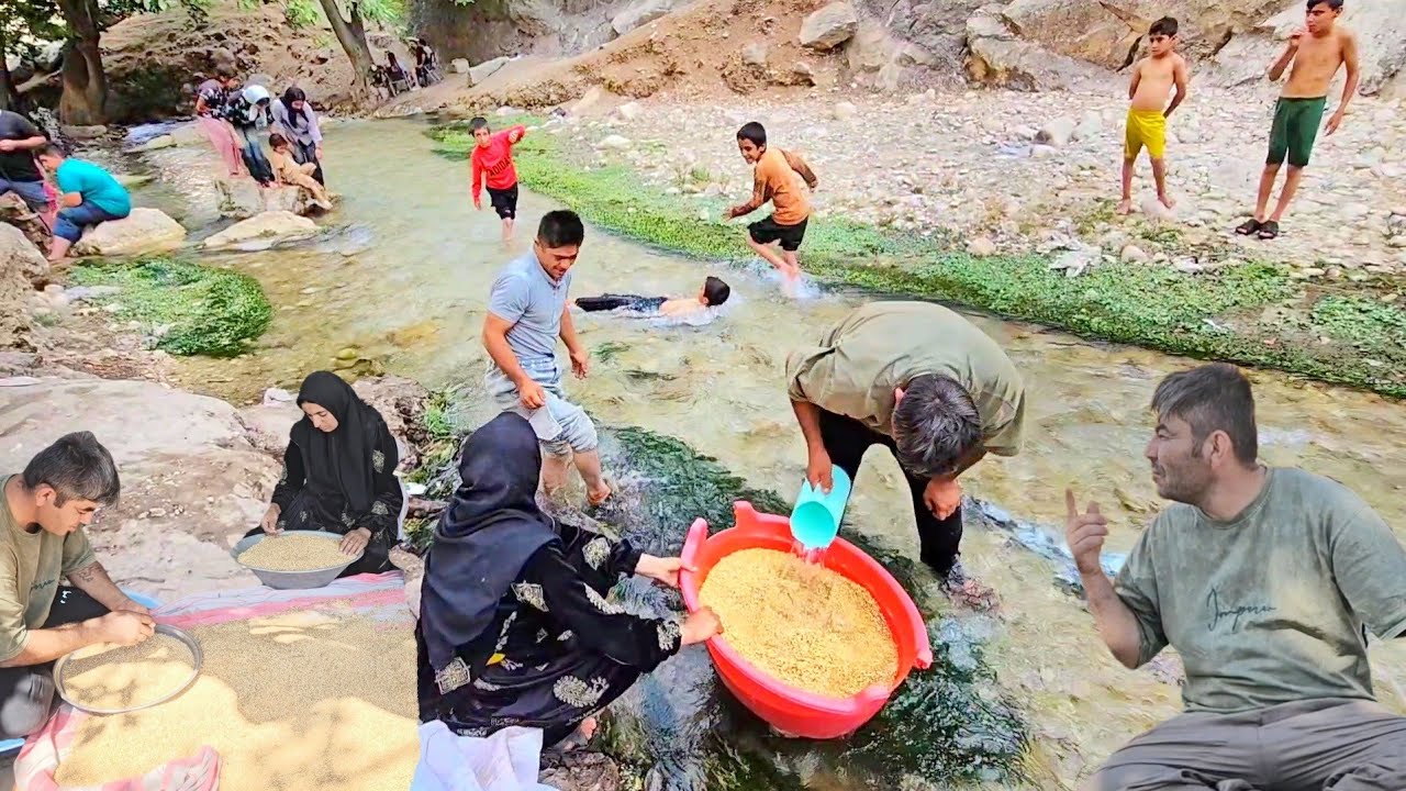 life full of adventures The wonder of the difficult life of nomads in mountains Surprising events