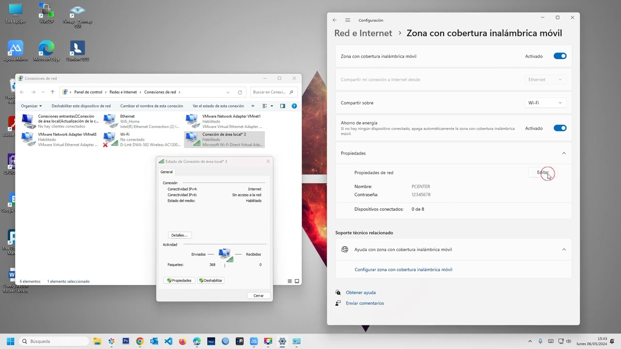 Tengo activo el Punto de Acceso Wifi de Windows pero ning&uacute;n Usuario se conecta a la Red de Mi PC 📶🔧