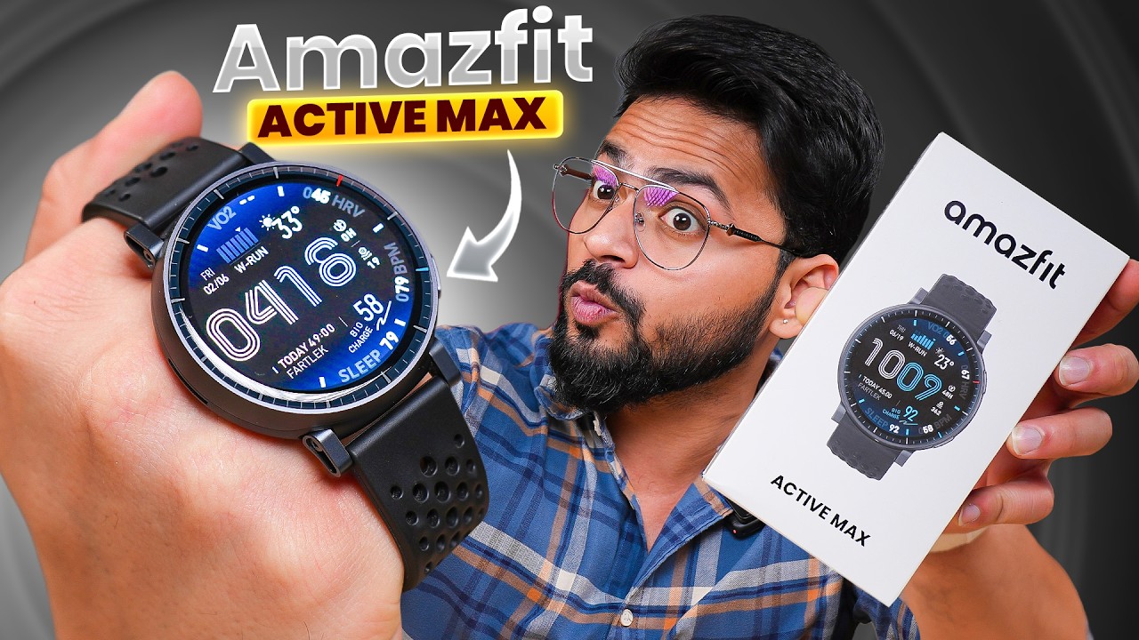 Amazfit Active Max Review ⚡ | AMOLED + GPS +Calling & 5 ATM 💦 | 170+ Sports Modes 🚀 | Zepp OS 🔥