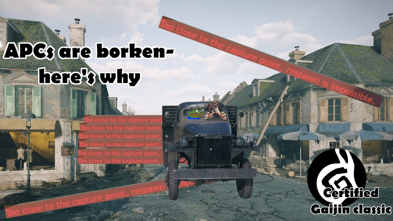 NEW UPDATE MADE APCs UNUSABLE - Enlisted Gaijin Classic