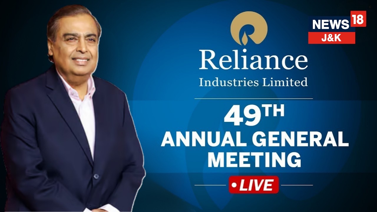RIL AGM 2026 LIVE : 49th Annual General Meeting of Reliance Industries Limited | News18 J&K