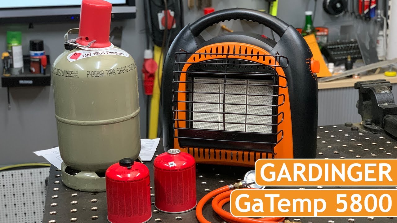 GaTemp 5800 Zeltheizung Werkstattheizung von Gardinger, Gaskartuschen oder Propanflasche möglich