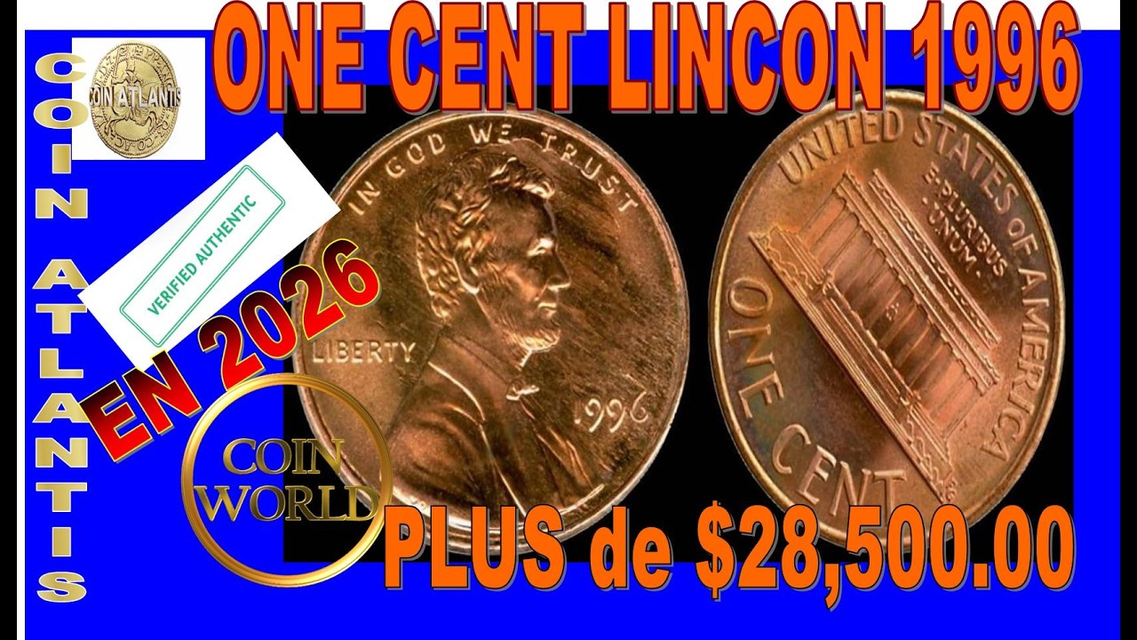 Valeur du penny lincoln de 1996. PLUS de $28,5000.00