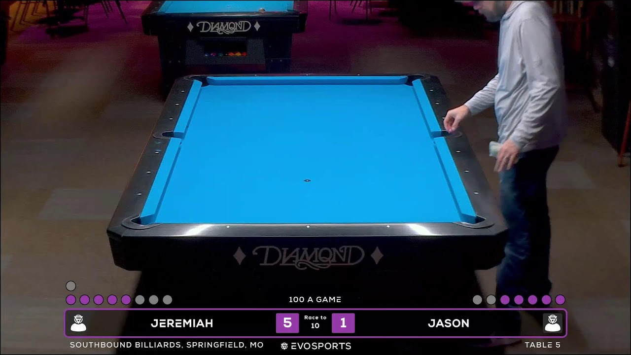 JEREMIAH  vs JASON  - SOUTHBOUND BILLIARDS - TABLE 5 | EvoSports