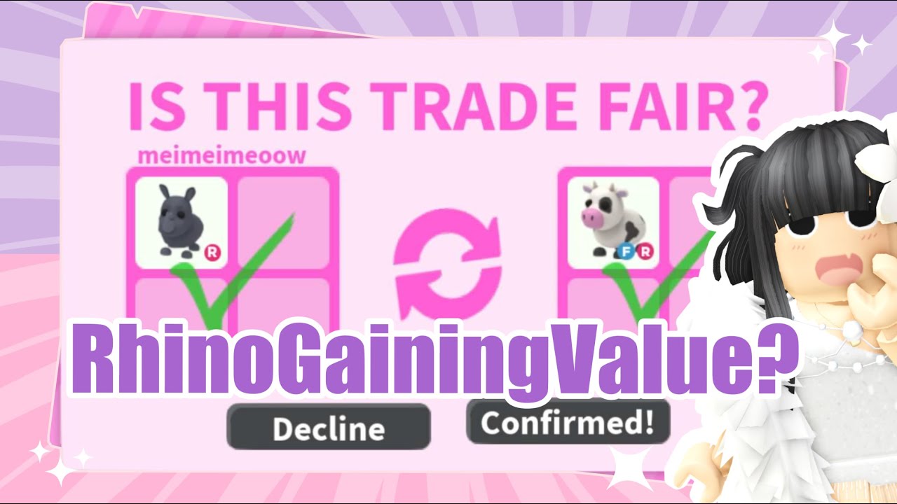 😨 RHINO GAINING OR LOSING VALUE? WHAT PEOPLE TRADE FOR RHINO IN 2023 | Adopt Me Trading