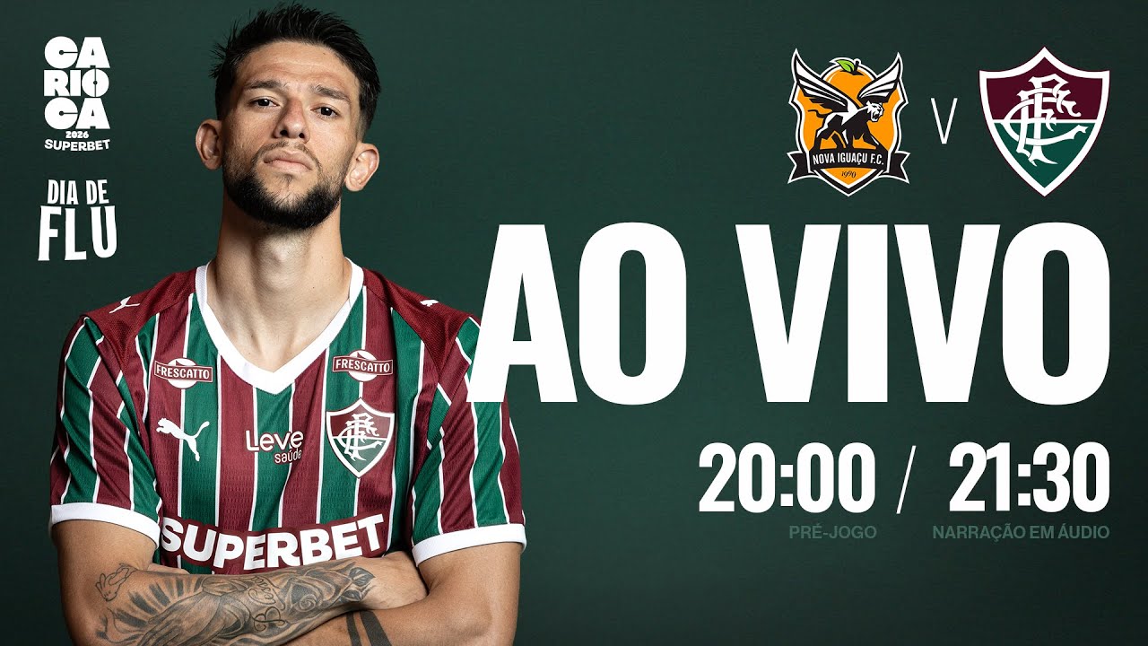 AO VIVO - FLUMINENSE X NOVA IGUAÇU | CAMPEONATO CARIOCA 2026 | 3ª RODADA
