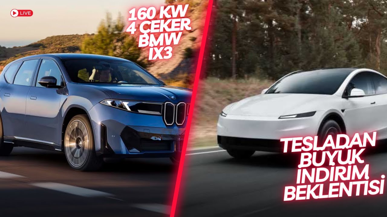 160 KW 4 ÇEKER BMW İX3 FİYAT AÇIKLANIYOR ! / TESLA'DAN BÜYÜK İNDİRİM BEKLENTİSİ / HEPSİ BU YAYINDA
