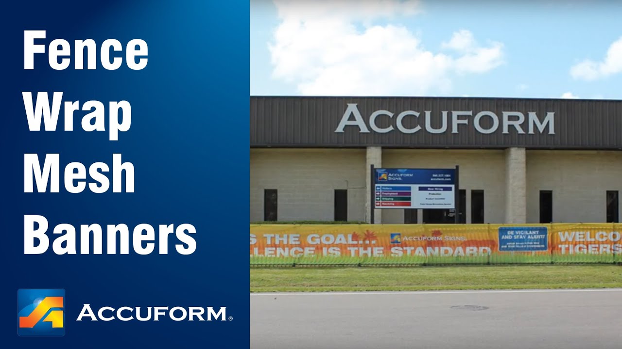 Custom Fence-Wrap™ Mesh Banners