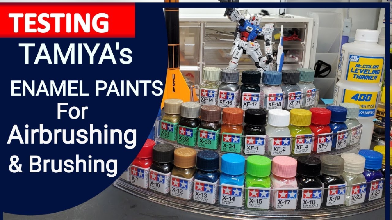 Testing Tamiya's Enamel Paints For Airbrush & Brushing' - How To Thin Them  For Airbrushing