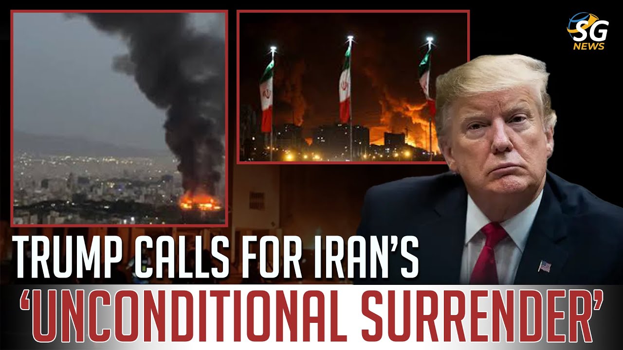 TRUMP CALLS FOR IRAN&rsquo;S &lsquo;UNCONDITIONAL SURRENDER&rsquo; | TRUMP | CALLS FOR | &lsquo;UNCONDITIONAL SURRENDER&rsquo;