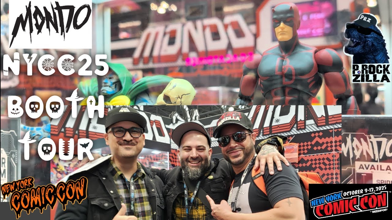 Экскурсия по стенду и интервью Mondo NYCC 2025 | Черепашки-ниндзя, Горгульи, Охотники за привиден...