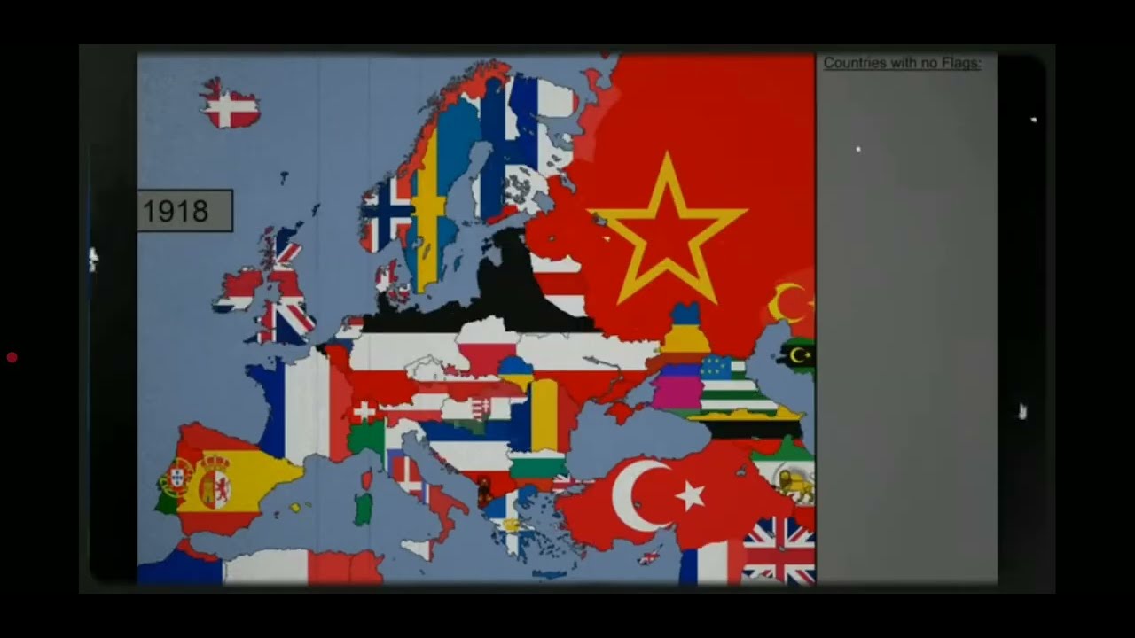 Histori of Europa flags