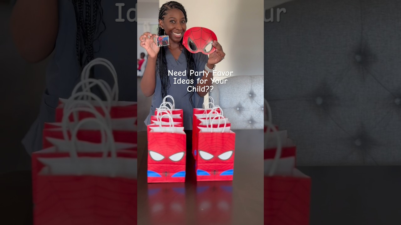 Party Favor Ideas | Spider-Man Edition #toddlerparents #partyfavors #partyfavor #momblogger #party