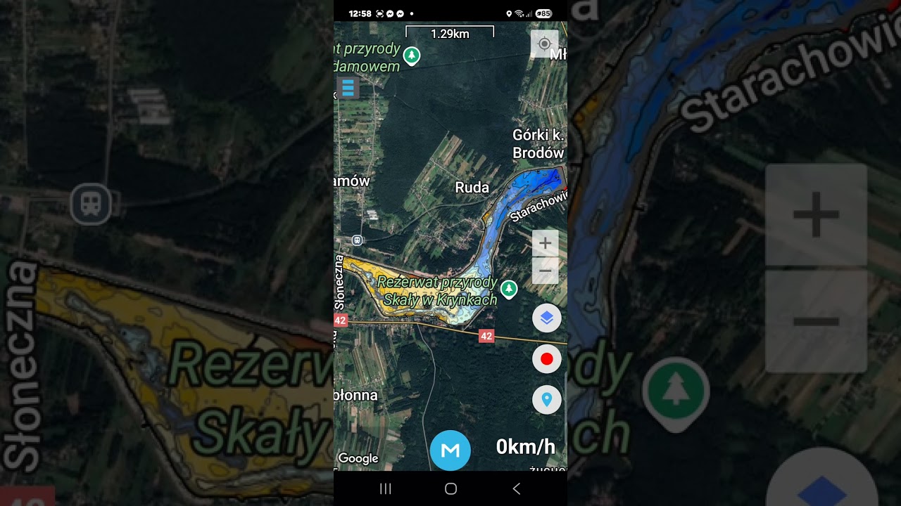 brody brodzkie#mapa batymetryczna brody na smartfony
