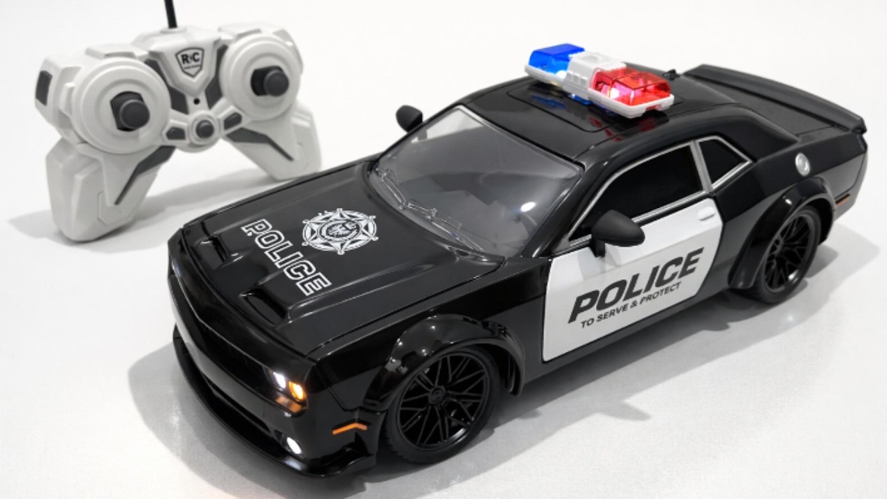 RC Police Car 2.4Ghz & RC Garbage Truck Realistic Mechanical Sounds | ASMR Video