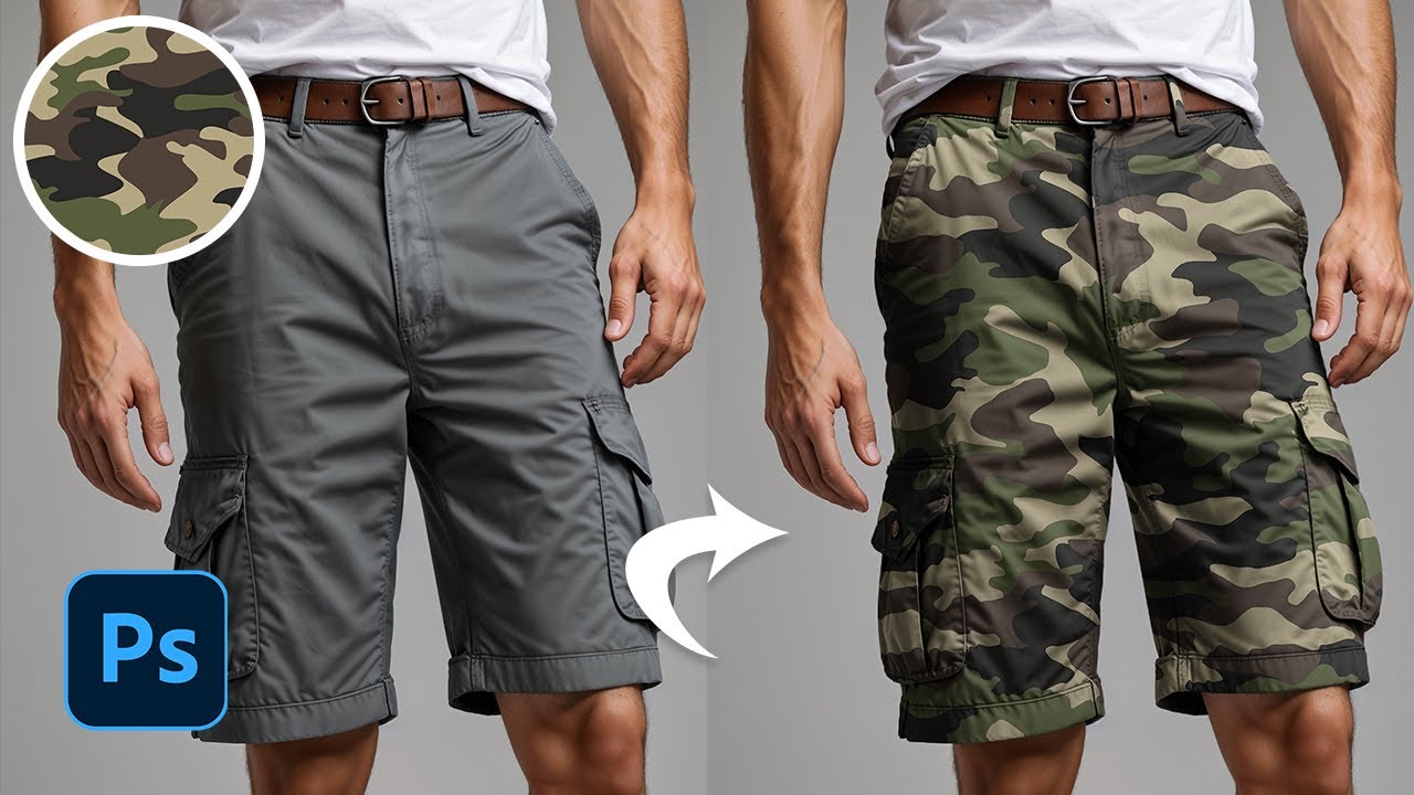 Cómo Añadir una Textura o Imagen a la Ropa en Photoshop
