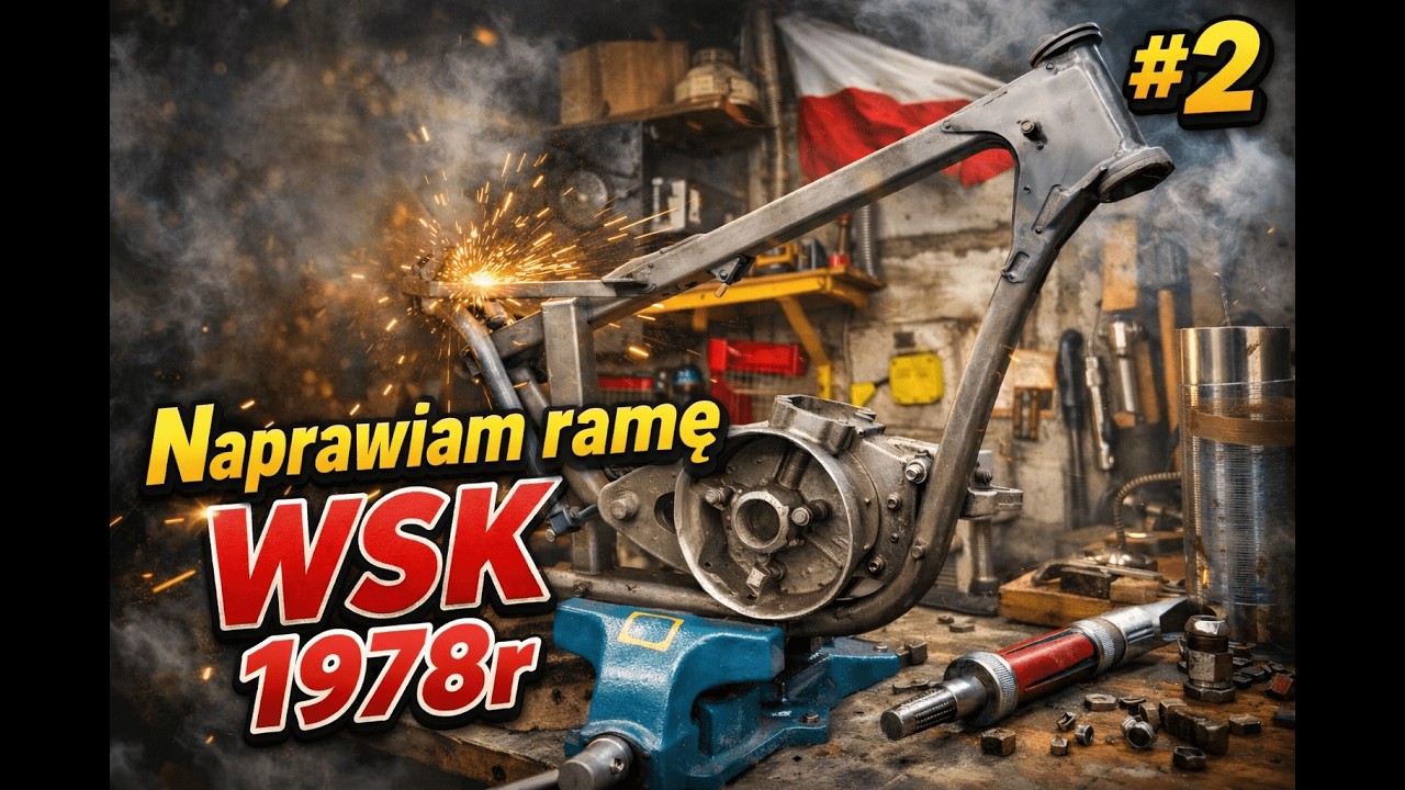 Naprawa ramy WSK 125 1978r cz.2