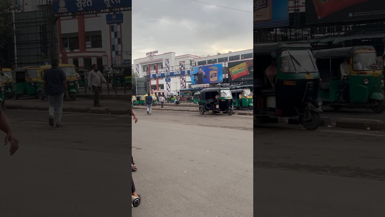 surt me railway station se bus stand ki duri #surat #suratbus #suratvideo #viral #tranding #blog