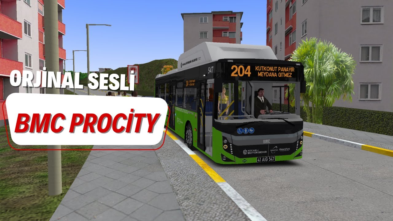 Orjinal BMC Procity CNG İle 204 Hattı Seferi | Belen 6.3 | OMSI 2