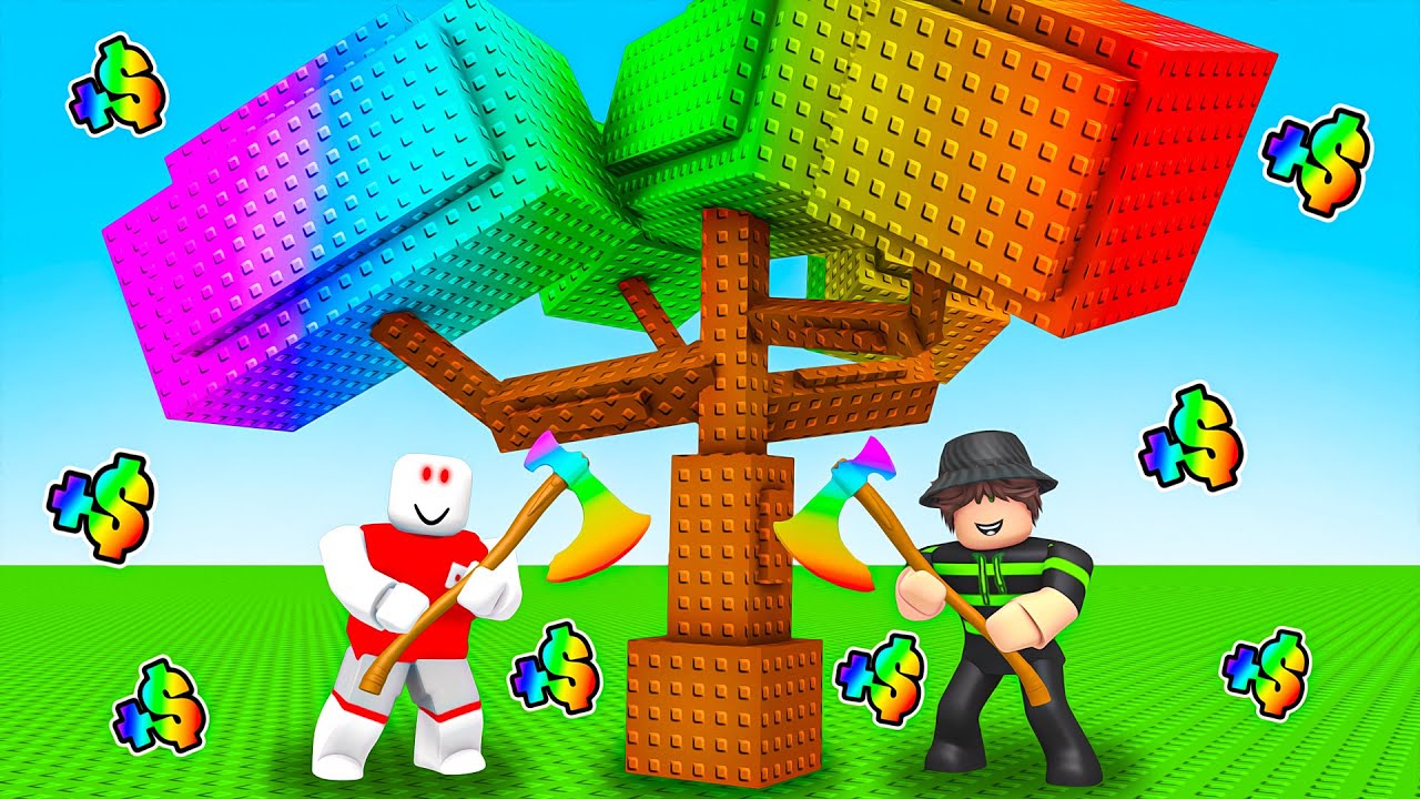 Зарабатывайте миллиарды в Roblox! Срубите дерево!