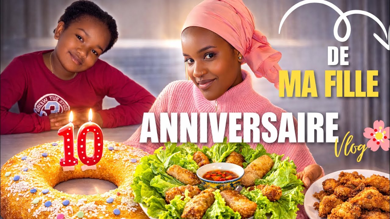 👉 Les 10 ans de ma fille 🎂 gâteau maison, nems et cadeaux (VLOG)