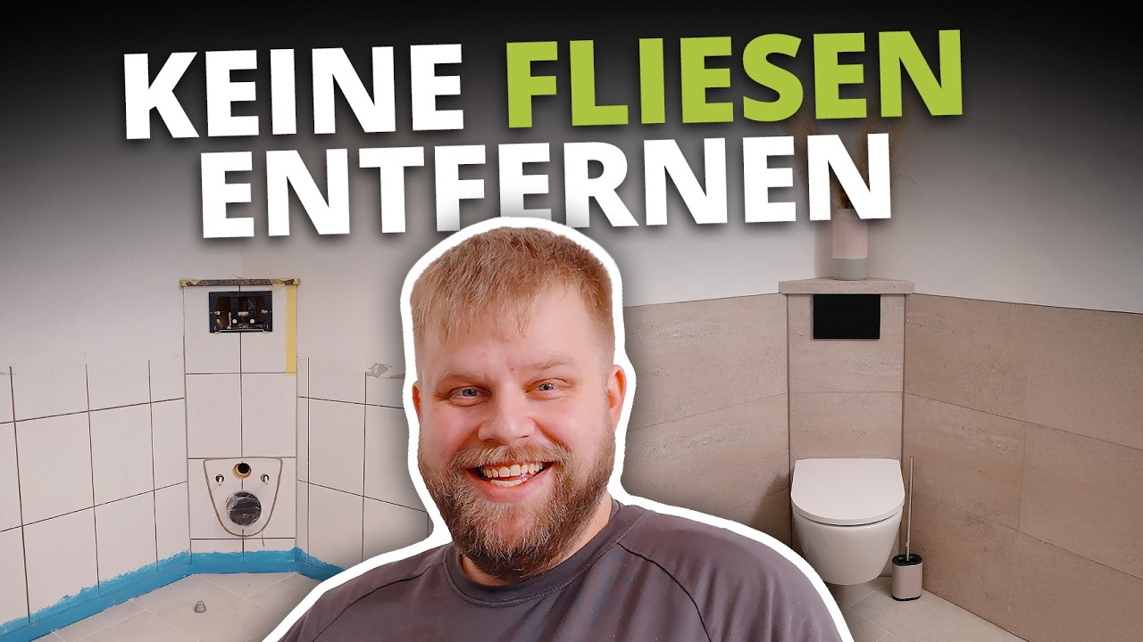 Badezimmer renovieren ohne Fliesen entfernen &ndash; Dusche & W&auml;nde einfach verkleiden