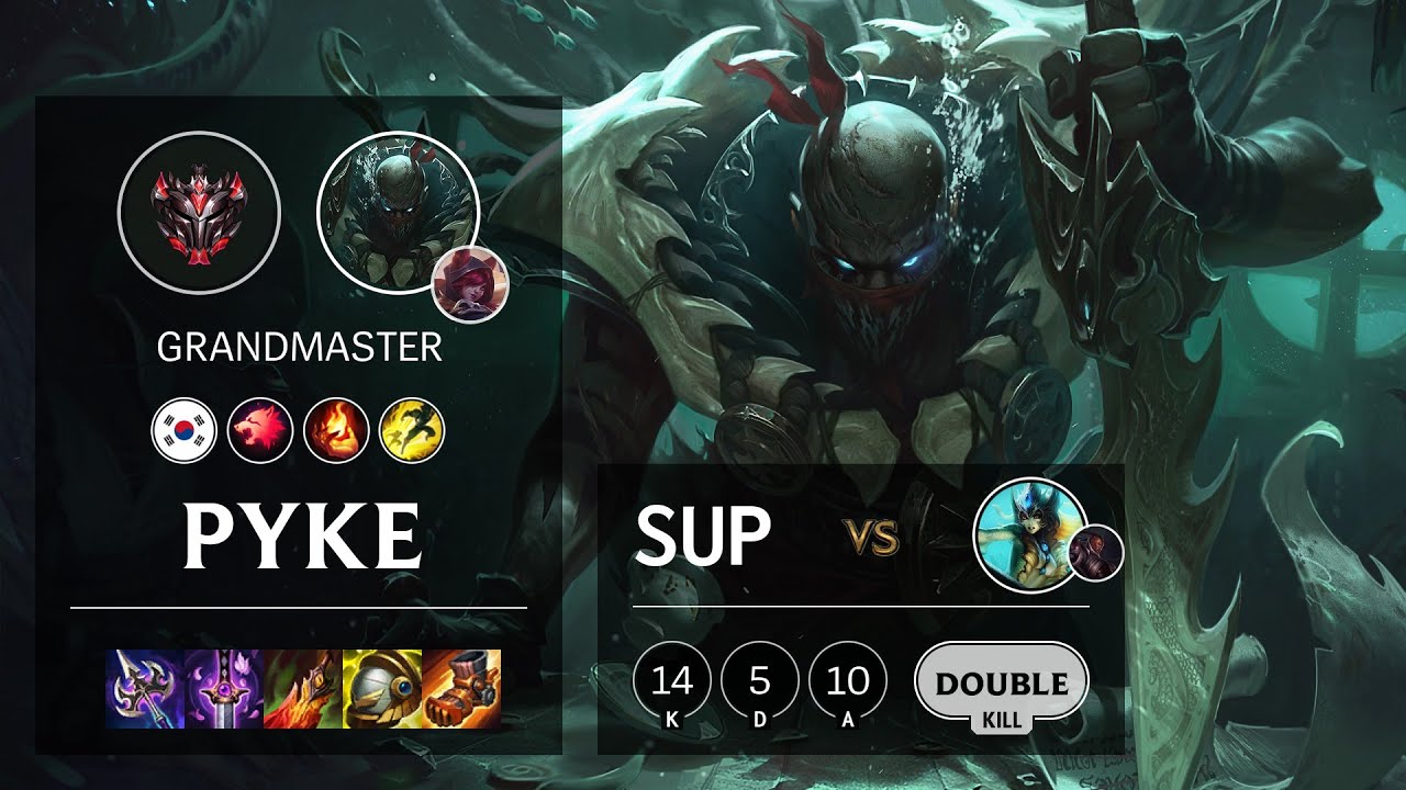 Pyke Support vs Nami - KR Grandmaster Patch 11.22