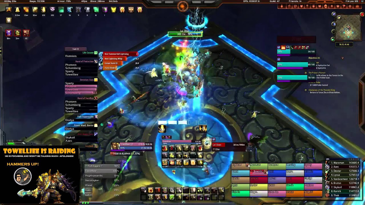 ★ WoW - Lei Shen Normal 25 Man, ft. The People's Paladin Towelliee