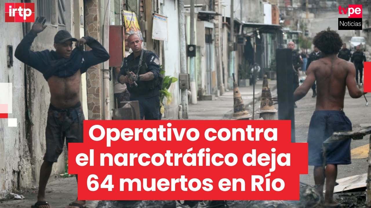Escenas de guerra en Rio de Janeiro: 64 muertos en la operación policial más letal