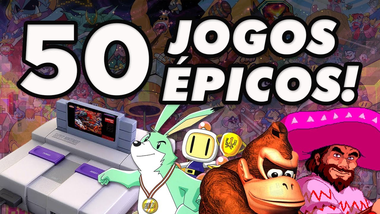 50 JOGOS ÉPICOS DE SUPER NINTENDO! SÓ OS MELHORES GAMES DO SNES