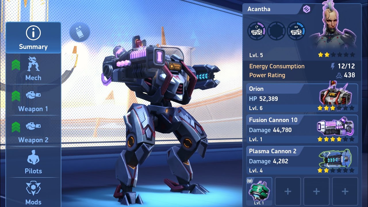 Unlocking fusion cannon 10! - Mech Arena