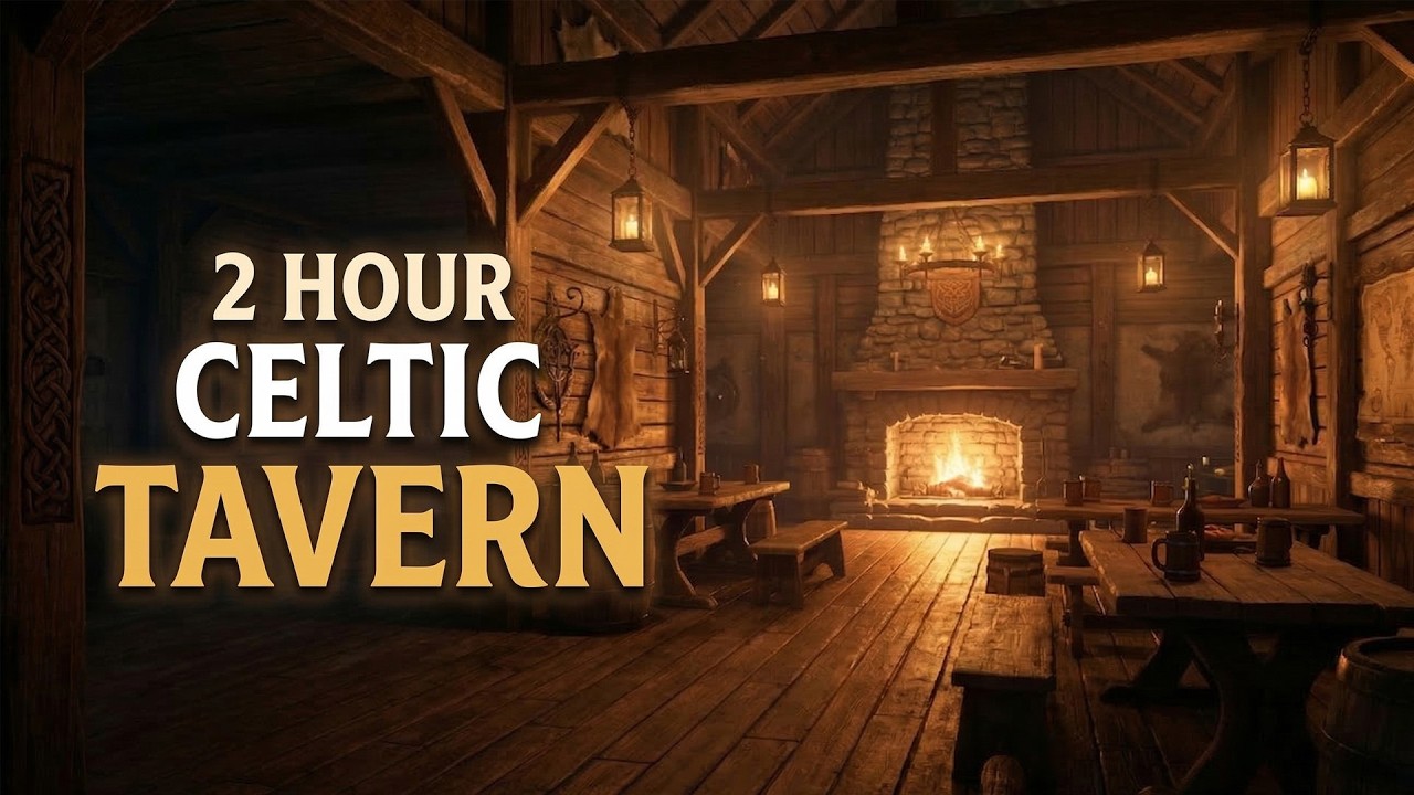 2 Hour Ambient Music | Medieval Tavern Celtic Music for Work