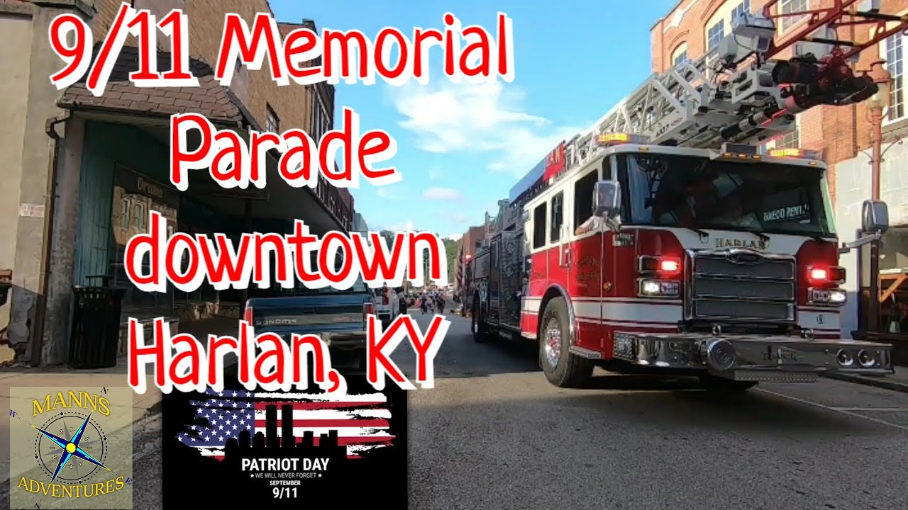 9/11 Memorial Parade downtown Harlan, Kentucky
