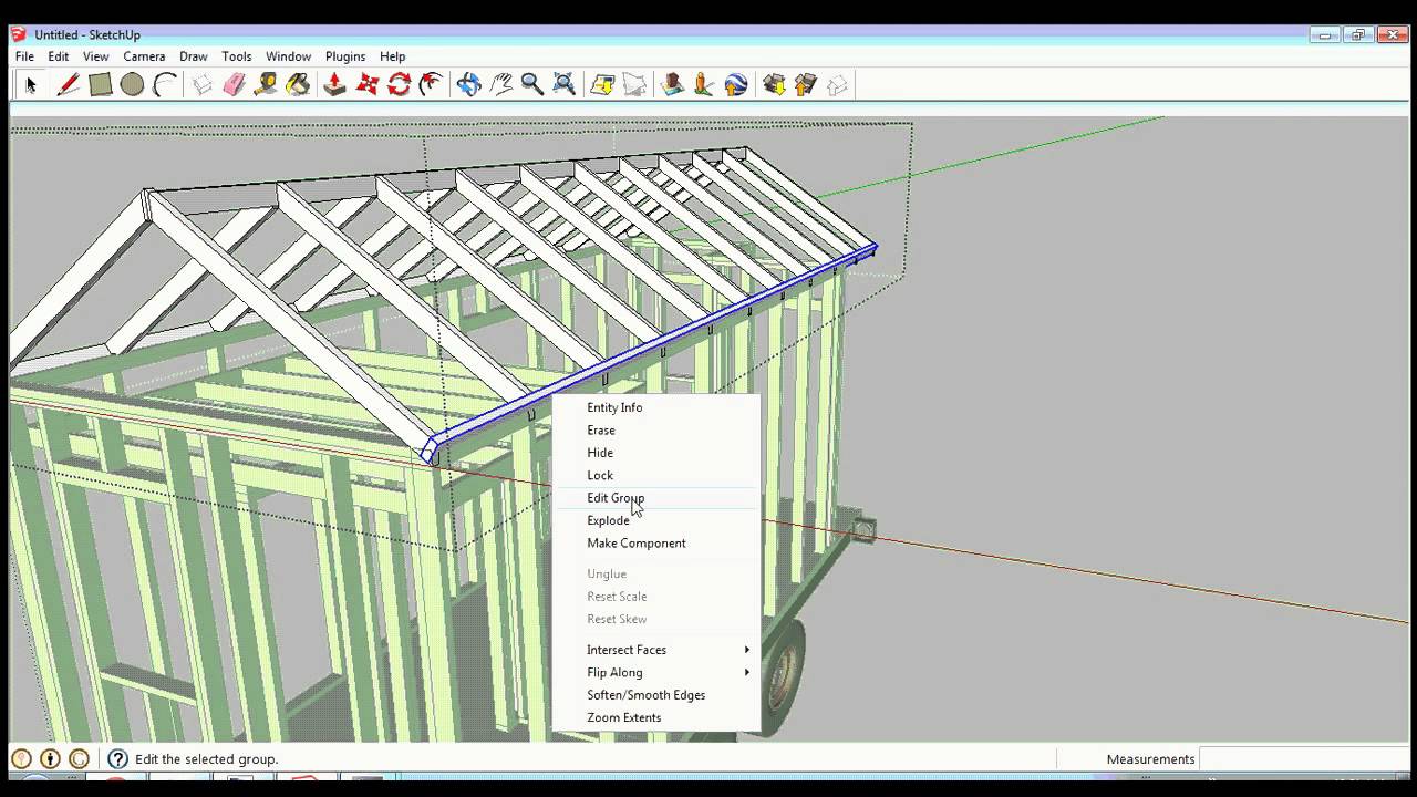 Tiny House On Wheels Design Using Sketchup
