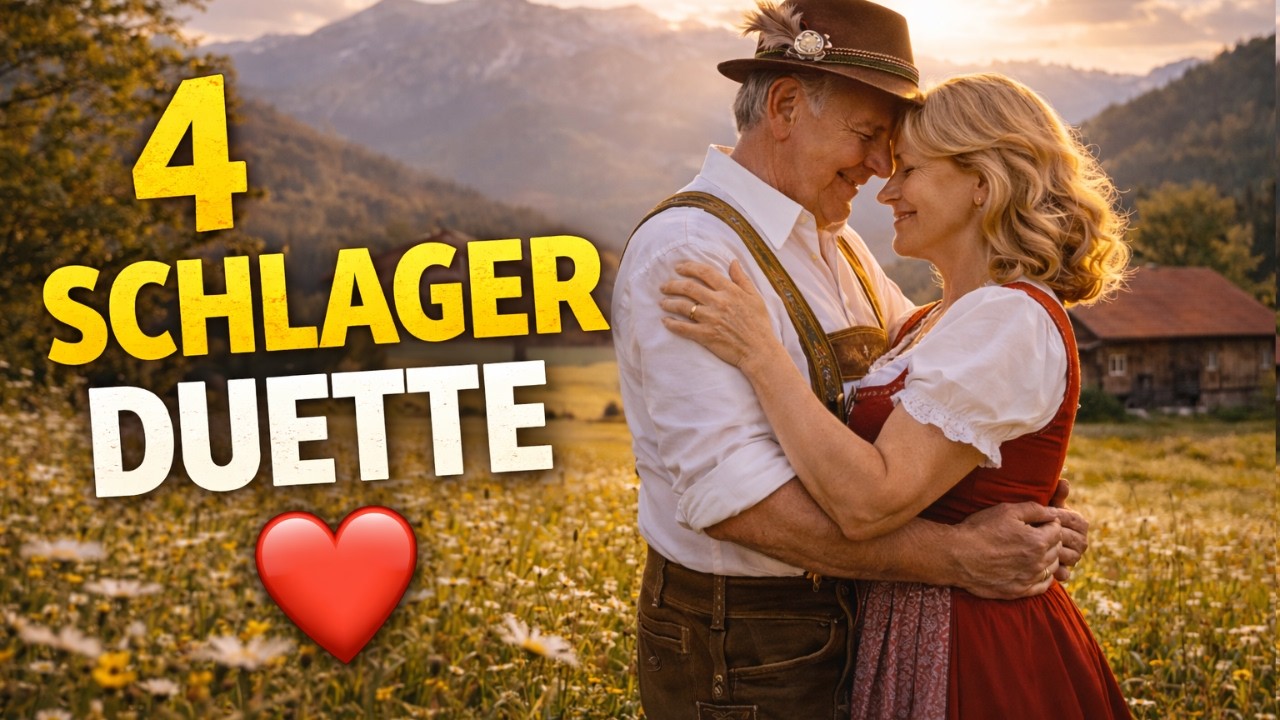 Schlager Liebe für Zwei 💕 4 Unvergessliche Klassische Schlager-Duette | Offizielles Musikvideo