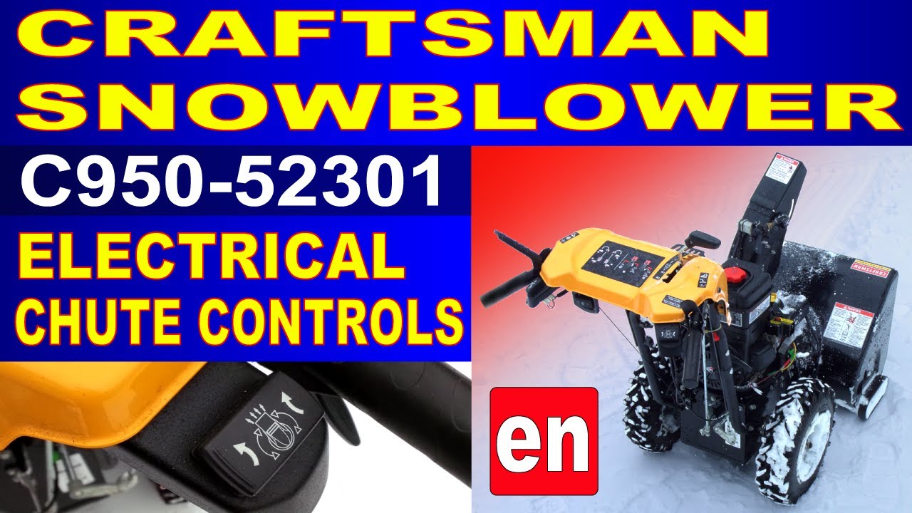 How I repaired the switches for the snow chute & deflector on my snowblower Craftsman C950-52301