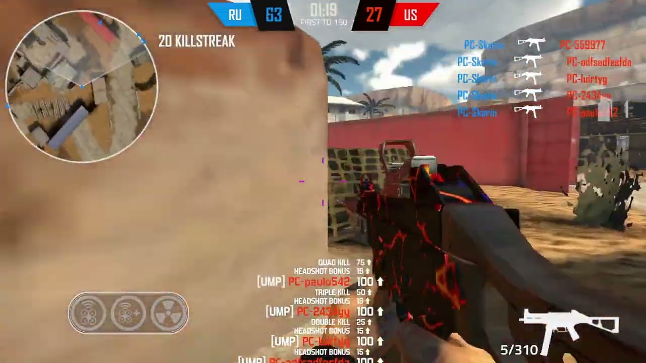 Quick UMP Nuke on Outpost | Bullet Force