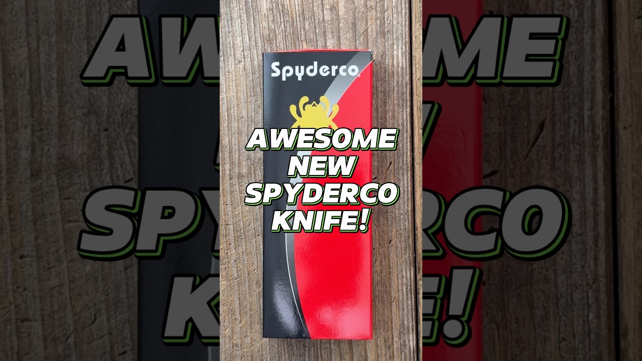 Потрясающий новый карманный нож Spyderco #карманныйнож #навыкиножедел #снаряжениедляповседневнойж...